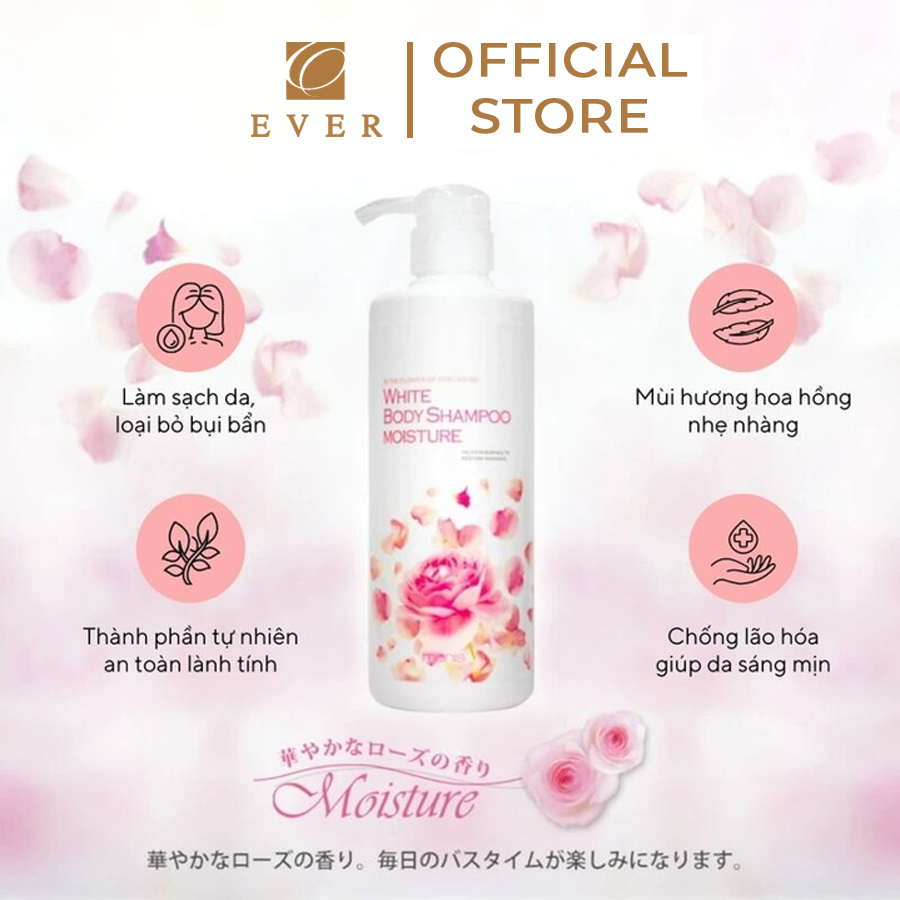 MANIS_Sữa tắm hương hoa hồng 450ml